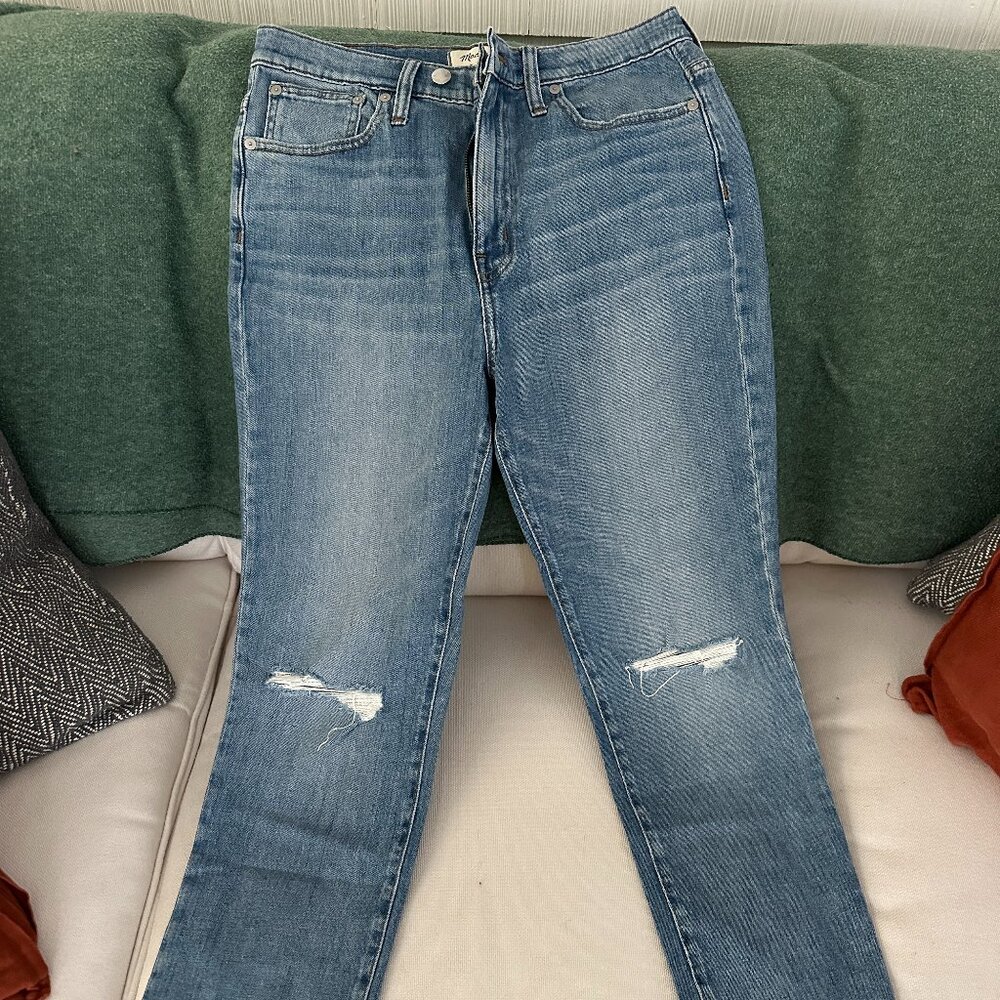 Madewell High Rise Slim Crop Boy Jean 28